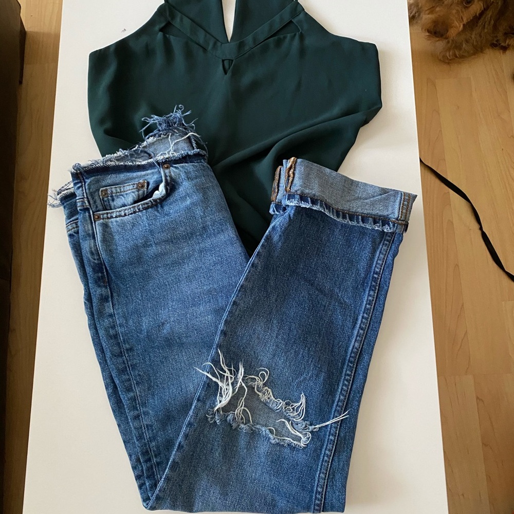 bdg zipper jeans
